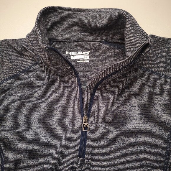2/$30.00 - Head Ladies Size Small Fitted Navy 1/4 Zip Athletic Top - Picture 4 of 13